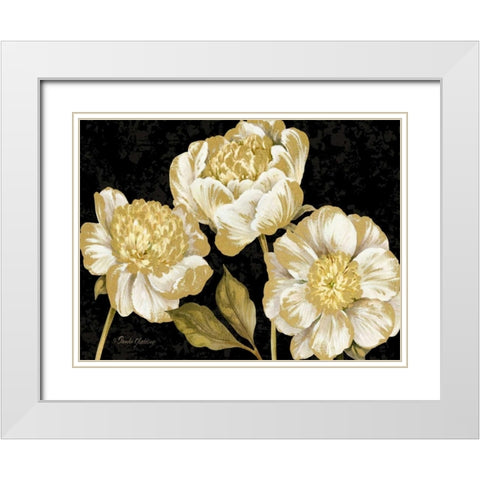 Touch of Gold Landscape on Black White Modern Wood Framed Art Print with Double Matting by Gladding, Pamela