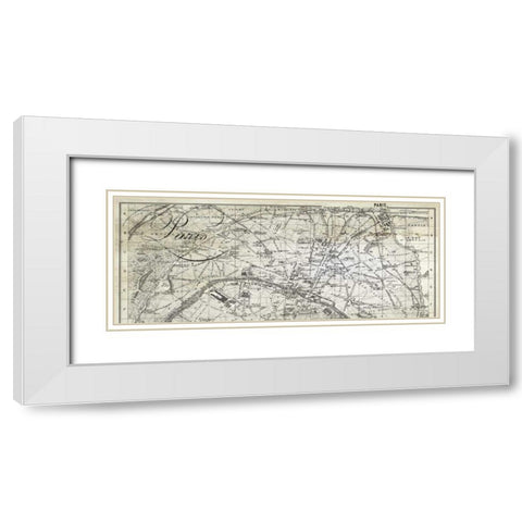 All About Paris Panel White Modern Wood Framed Art Print with Double Matting by Tre Sorelle Studios