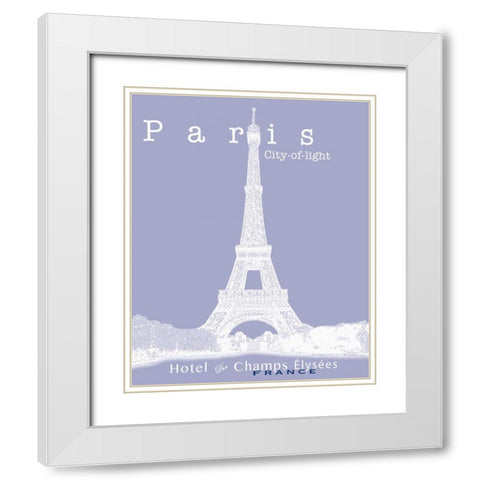 Travel Posters I  White Modern Wood Framed Art Print with Double Matting by Cusson, Marie Elaine