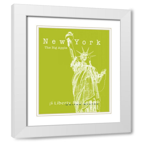 Travel Posters II  White Modern Wood Framed Art Print with Double Matting by Cusson, Marie Elaine