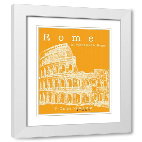 Travel Posters III  White Modern Wood Framed Art Print with Double Matting by Cusson, Marie Elaine