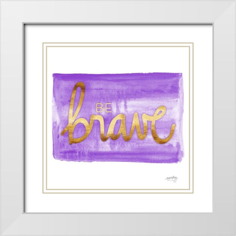 Color Splash Sayings VII White Modern Wood Framed Art Print with Double Matting by Noonday Design