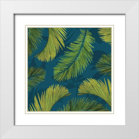 Tropical Bliss II    White Modern Wood Framed Art Print with Double Matting by Cusson, Marie Elaine