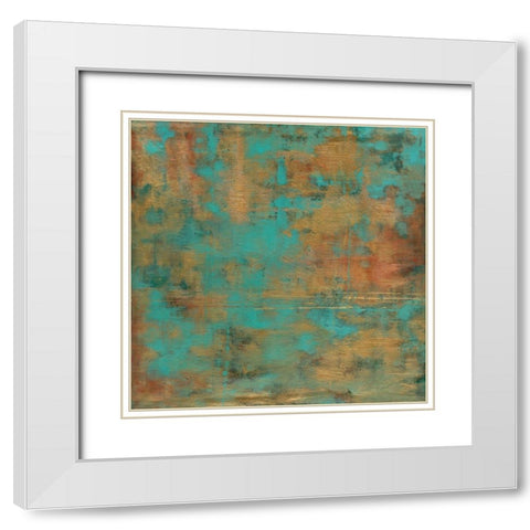 Rustic Elegance White Modern Wood Framed Art Print with Double Matting by Elaine-Cusson, Marie