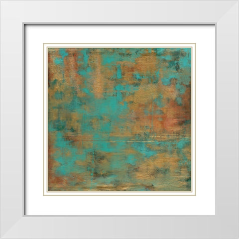 Rustic Elegance White Modern Wood Framed Art Print with Double Matting by Elaine-Cusson, Marie