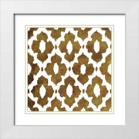 Golden Opportunity 2 III White Modern Wood Framed Art Print with Double Matting by Nancy Green Design