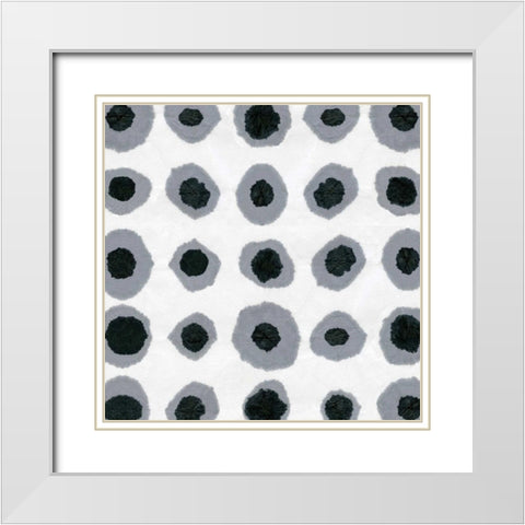 Watermark Black and White IV White Modern Wood Framed Art Print with Double Matting by Nancy Green Design