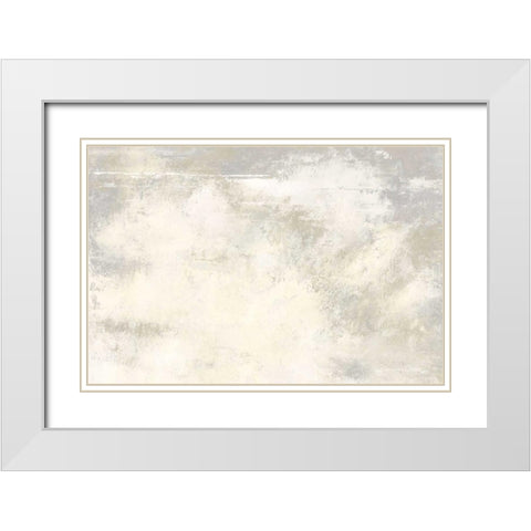 Ivory Garden  White Modern Wood Framed Art Print with Double Matting by Cusson, Marie Elaine