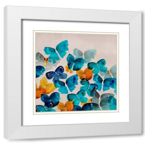 Free to Fly White Modern Wood Framed Art Print with Double Matting by Northern Lights