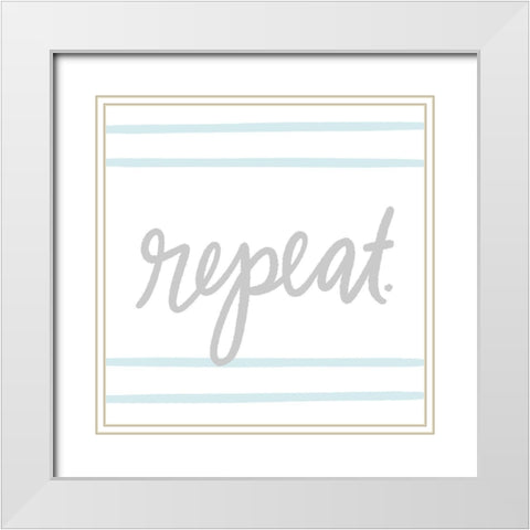 Nursery Rules IV White Modern Wood Framed Art Print with Double Matting by Noonday Design