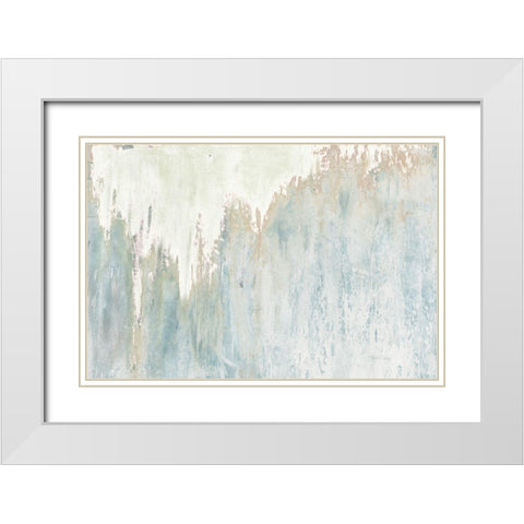 Snowfall  White Modern Wood Framed Art Print with Double Matting by Cusson, Marie Elaine