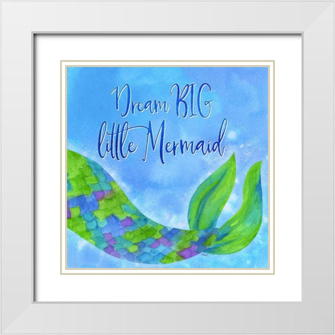 Mermaid Life II White Modern Wood Framed Art Print with Double Matting by Reed, Tara