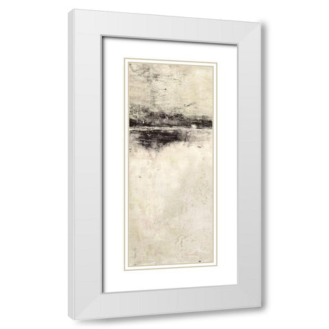 Reflection in Ebony Panel I White Modern Wood Framed Art Print with Double Matting by Cusson, Marie Elaine