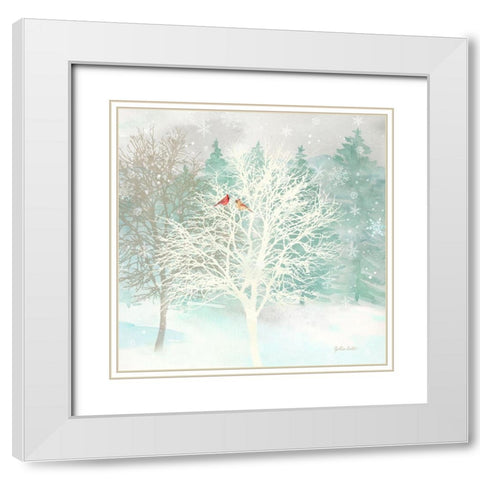 Winter Wonder I  White Modern Wood Framed Art Print with Double Matting by Coulter, Cynthia