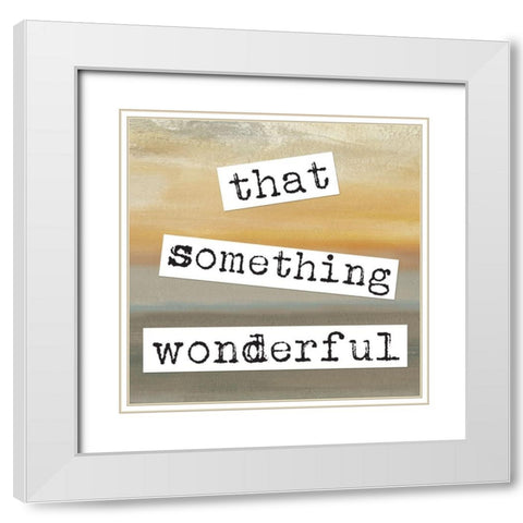 Always Believe Square B White Modern Wood Framed Art Print with Double Matting by Coulter, Cynthia