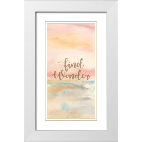 Dream Big Panel B White Modern Wood Framed Art Print with Double Matting by Coulter, Cynthia