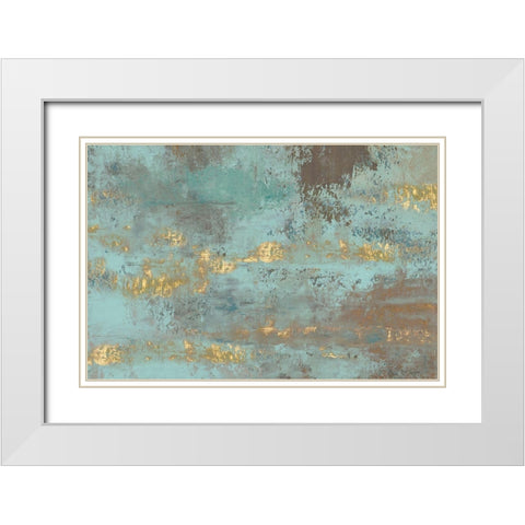 Blooming Day  White Modern Wood Framed Art Print with Double Matting by Cusson, Marie Elaine