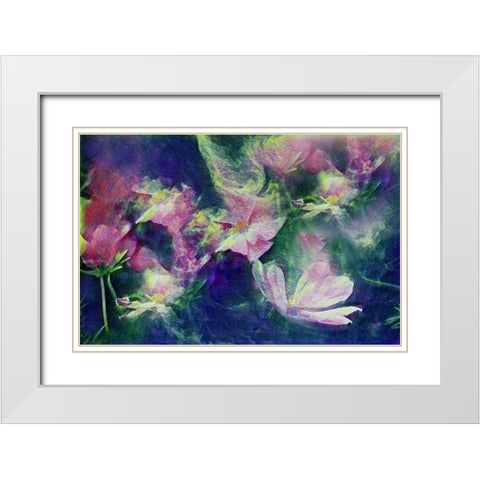 Vintage White Modern Wood Framed Art Print with Double Matting by Tyrrell, Lu Anne