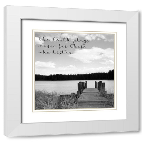 Baron Lake White Modern Wood Framed Art Print with Double Matting by Tyrrell, Lu Anne