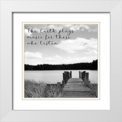 Baron Lake White Modern Wood Framed Art Print with Double Matting by Tyrrell, Lu Anne
