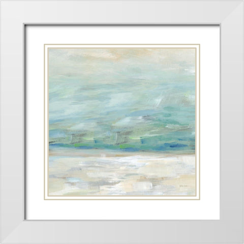 Skyline I White Modern Wood Framed Art Print with Double Matting by Coulter, Cynthia