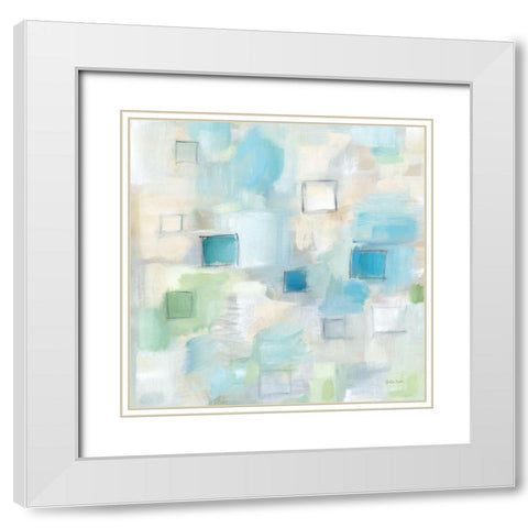 Grid Ensemble I  White Modern Wood Framed Art Print with Double Matting by Coulter, Cynthia