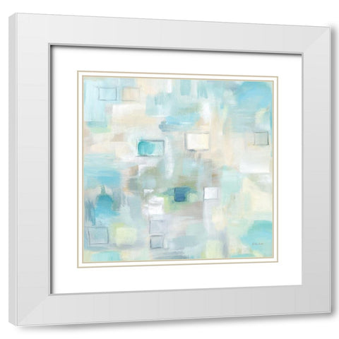 Grid Ensemble II White Modern Wood Framed Art Print with Double Matting by Coulter, Cynthia