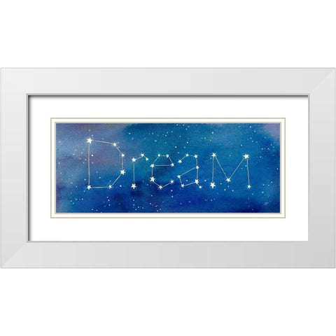 Star Sign Dream White Modern Wood Framed Art Print with Double Matting by Coulter, Cynthia