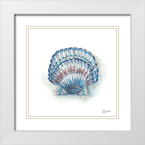 Bohemian Shells VII White Modern Wood Framed Art Print with Double Matting by Tre Sorelle Studios