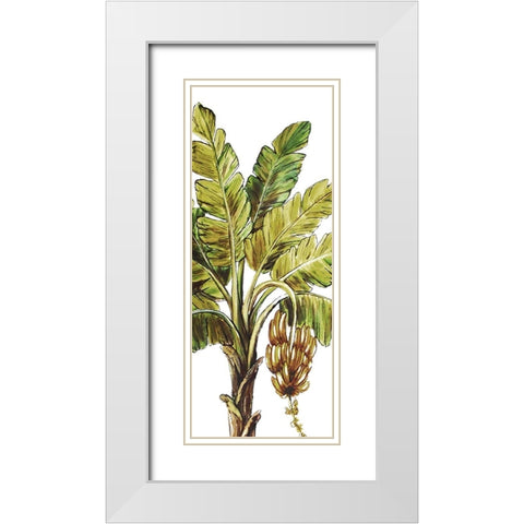 Tropical Palm Paradise II White Modern Wood Framed Art Print with Double Matting by Tre Sorelle Studios