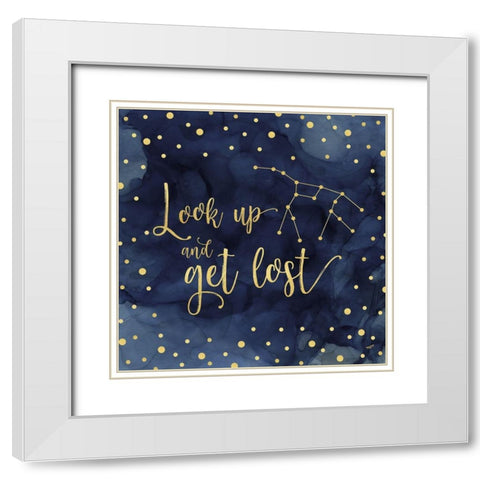 Oh My Stars II Look Up White Modern Wood Framed Art Print with Double Matting by Reed, Tara