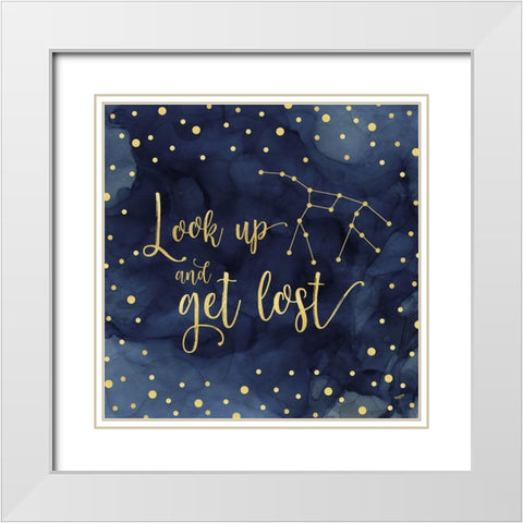 Oh My Stars II Look Up White Modern Wood Framed Art Print with Double Matting by Reed, Tara