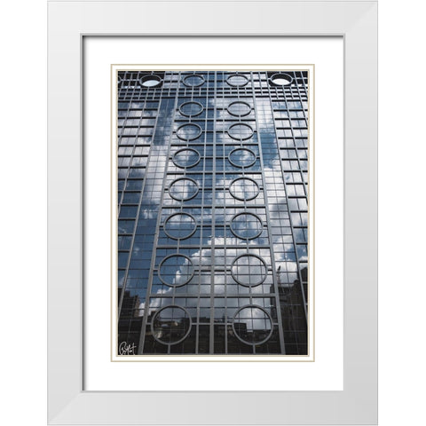 Reflections White Modern Wood Framed Art Print with Double Matting by Betancourt, Jose