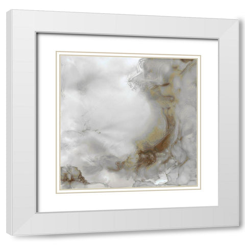 Portland Skies Square Trio II White Modern Wood Framed Art Print with Double Matting by Reed, Tara