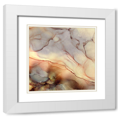 Desert Hues White Modern Wood Framed Art Print with Double Matting by Reed, Tara