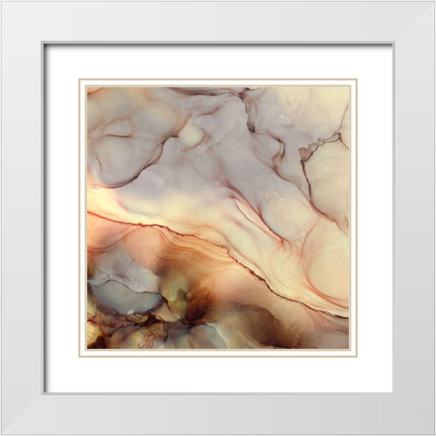 Desert Hues White Modern Wood Framed Art Print with Double Matting by Reed, Tara