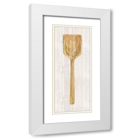 Vintage Kitchen Wooden Spatula White Modern Wood Framed Art Print with Double Matting by Reed, Tara
