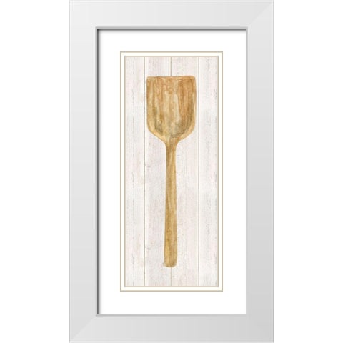 Vintage Kitchen Wooden Spatula White Modern Wood Framed Art Print with Double Matting by Reed, Tara