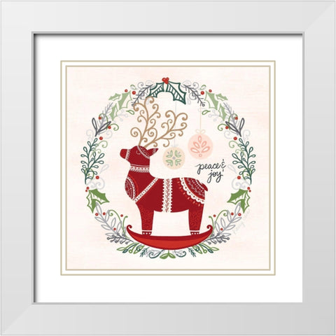 Hygge Christmas II White Modern Wood Framed Art Print with Double Matting by Noonday Design