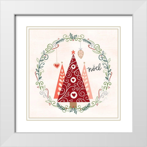 Hygge Christmas III White Modern Wood Framed Art Print with Double Matting by Noonday Design