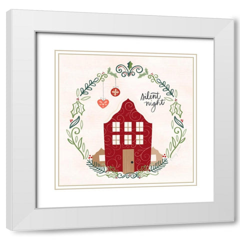 Hygge Christmas IV White Modern Wood Framed Art Print with Double Matting by Noonday Design