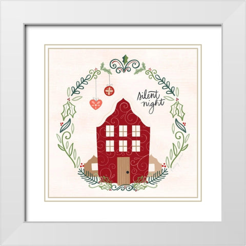 Hygge Christmas IV White Modern Wood Framed Art Print with Double Matting by Noonday Design