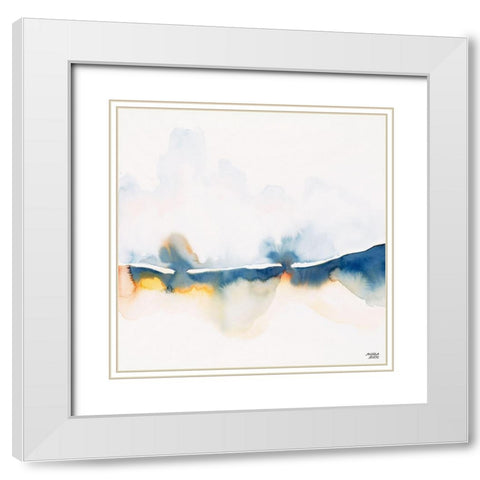 Rain on Fire White Modern Wood Framed Art Print with Double Matting by Bijou, Andrea