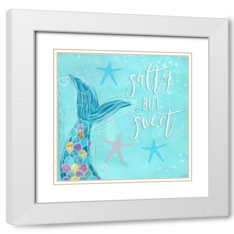 Make Waves II White Modern Wood Framed Art Print with Double Matting by Hartworks