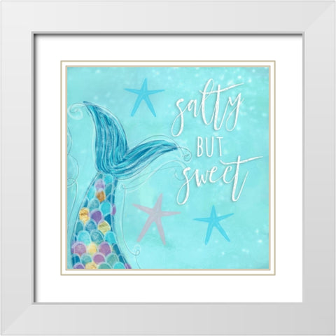 Make Waves II White Modern Wood Framed Art Print with Double Matting by Hartworks