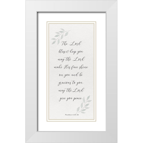 Inspired Panel VI White Modern Wood Framed Art Print with Double Matting by Hartworks