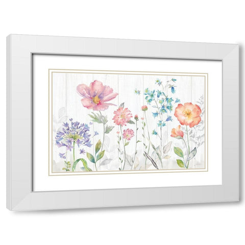 Farmhouse Botanical Garden White Modern Wood Framed Art Print with Double Matting by Coulter, Cynthia
