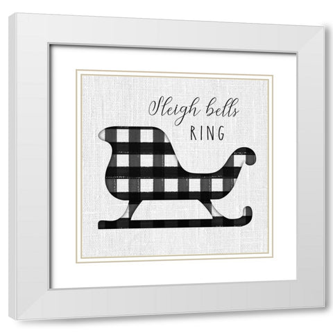 Winter Wonder III White Modern Wood Framed Art Print with Double Matting by Hartworks