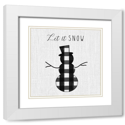 Winter Wonder IV White Modern Wood Framed Art Print with Double Matting by Hartworks