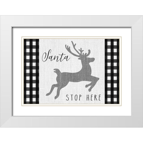 Winter Wonder landscape I White Modern Wood Framed Art Print with Double Matting by Hartworks